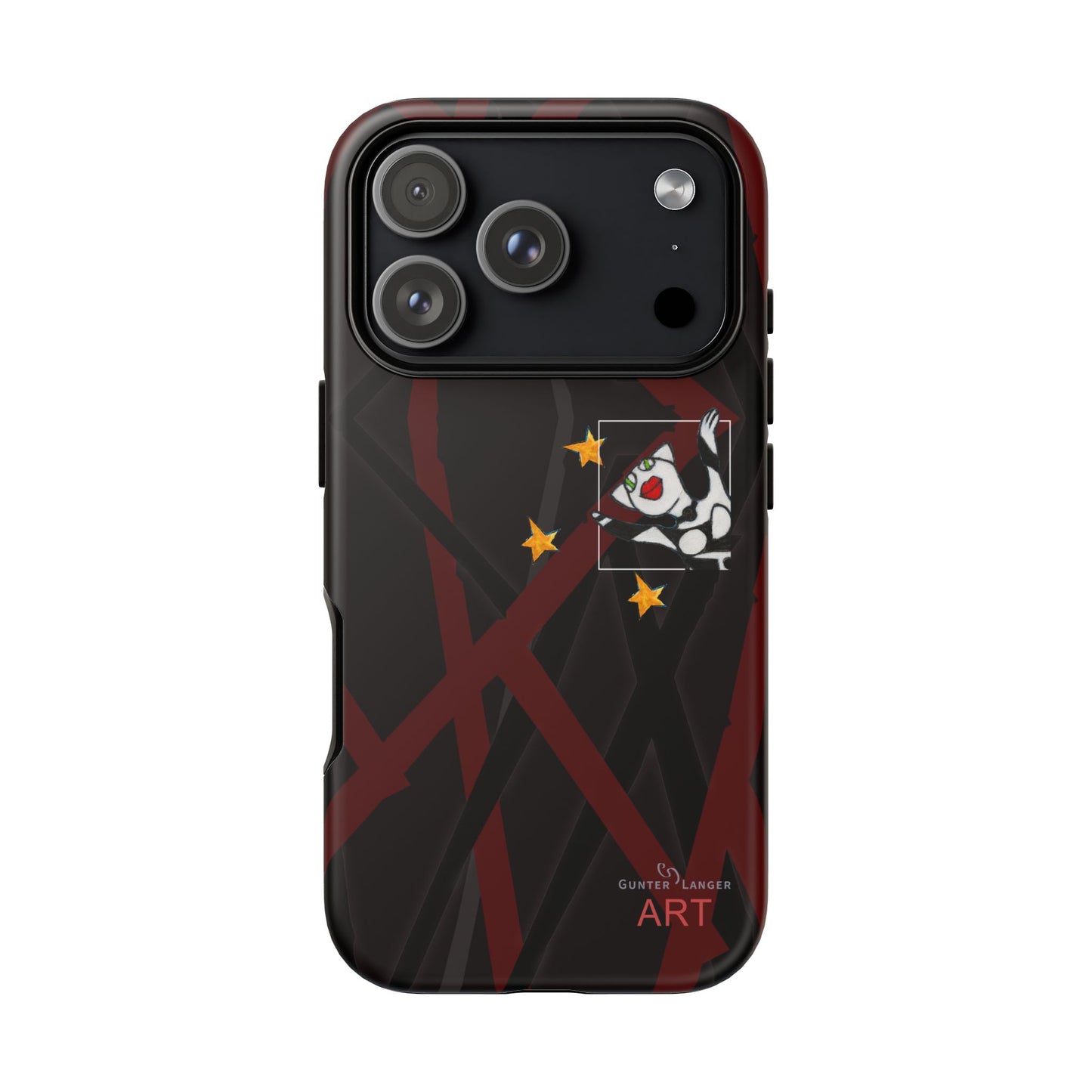 Tough Cases - iPhone - Motiv:  "Miau" klein H 8 cm, Sternenhimmel, Mikado3