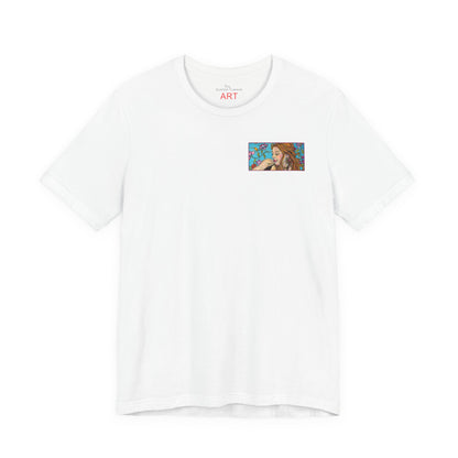 Unisex Jersey Short Sleeve Tee - Motiv: Ida (Ausschnitt H 5,8 cm) & Rückseite Ida, H 26 cm