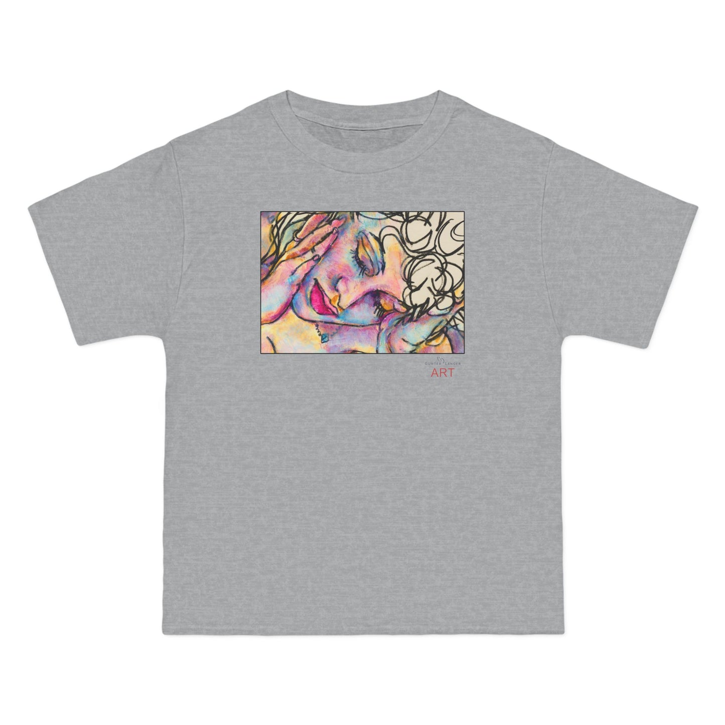 Beefy-T®  Short-Sleeve T-Shirt - Motiv: Front Mara, H 20 cm & Rückseite Mara, H 26 cm