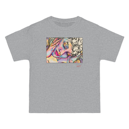 Beefy-T®  Short-Sleeve T-Shirt - Motiv: Front Mara, H 20 cm & Rückseite Mara, H 26 cm