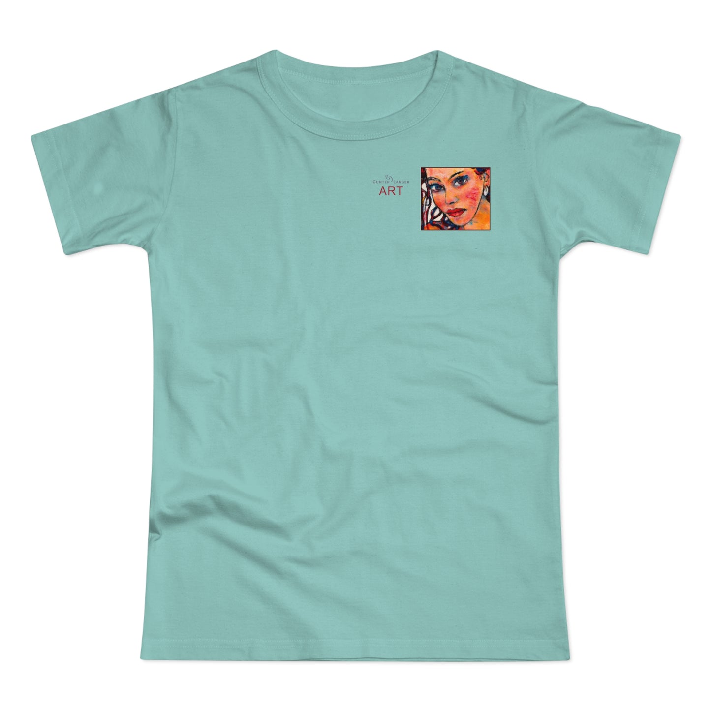 Single Jersey Women's T-shirt - Motiv: Lea, H 7 cm