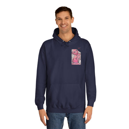 Unisex College Hoodie - Motiv: Front Zuflucht & Rückseite Zuflucht