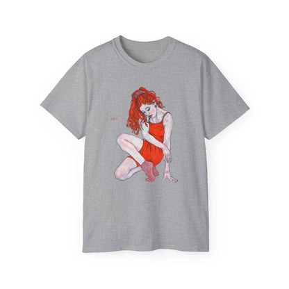 Unisex Ultra Cotton Tee - Motiv: Front Julia,  H 33,5 cm
