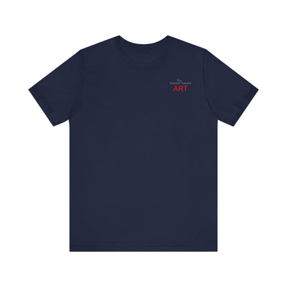 Unisex Jersey Short Sleeve Tee - Motiv: Front Logo & Rückseite Julia, H 49 cm