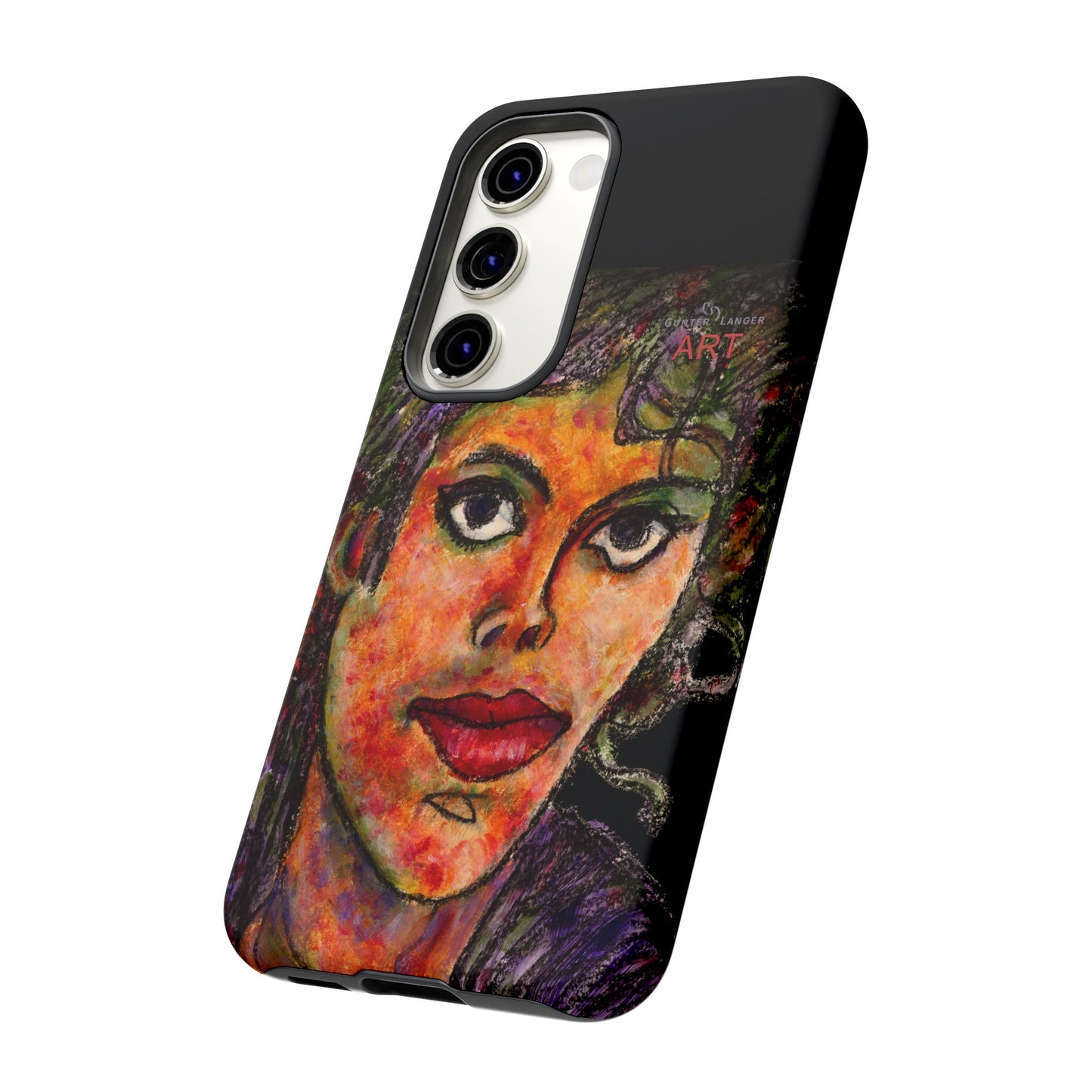 Tough Cases - Google Pixel - Samsung Galaxy - Motiv: MJ, Schwarz