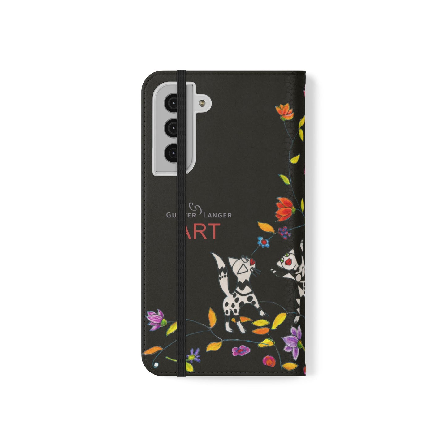 Flip Cases - Motiv: Waldnymphen, Schwarz, Seifenblasen