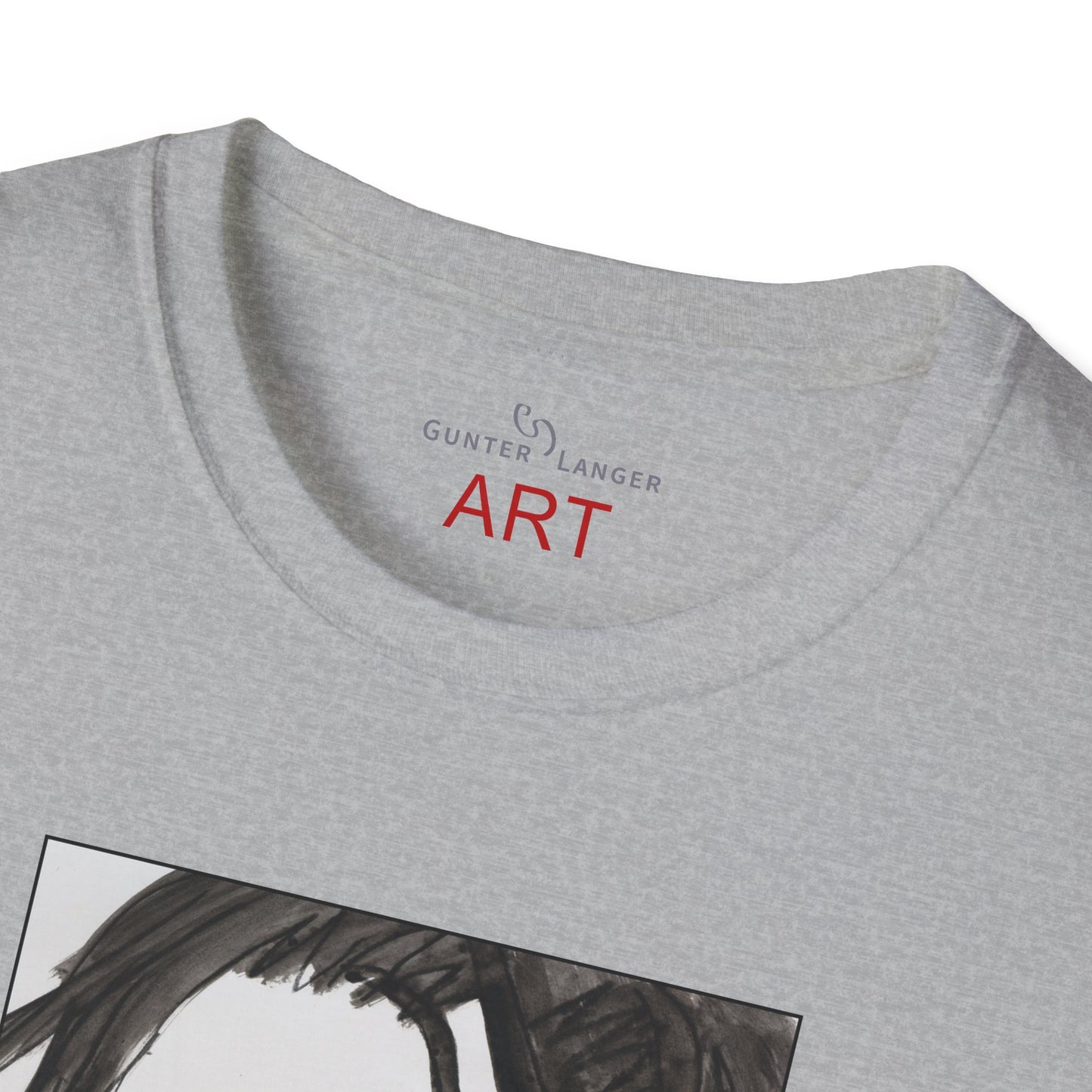 Unisex Softstyle T-Shirt - Motiv: Front & Rückseite Edda, 28,5 cm, Neck Label