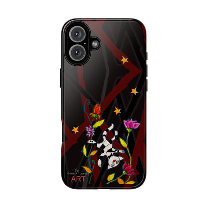 Tough Cases - iPhone - Motiv: Katze schwebt und Ranken, H 7,73 cm, Mikado3