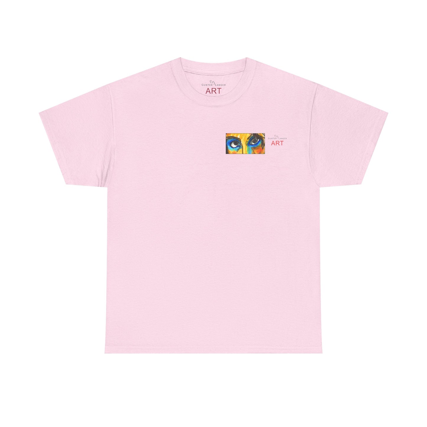 Unisex Heavy Cotton Tee - Motiv Augen & Frechdax, Neck Label
