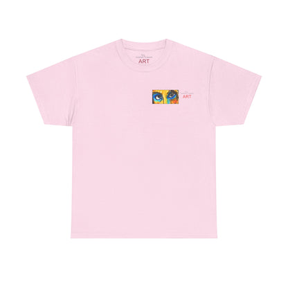 Unisex Heavy Cotton Tee - Motiv Augen & Frechdax, Neck Label