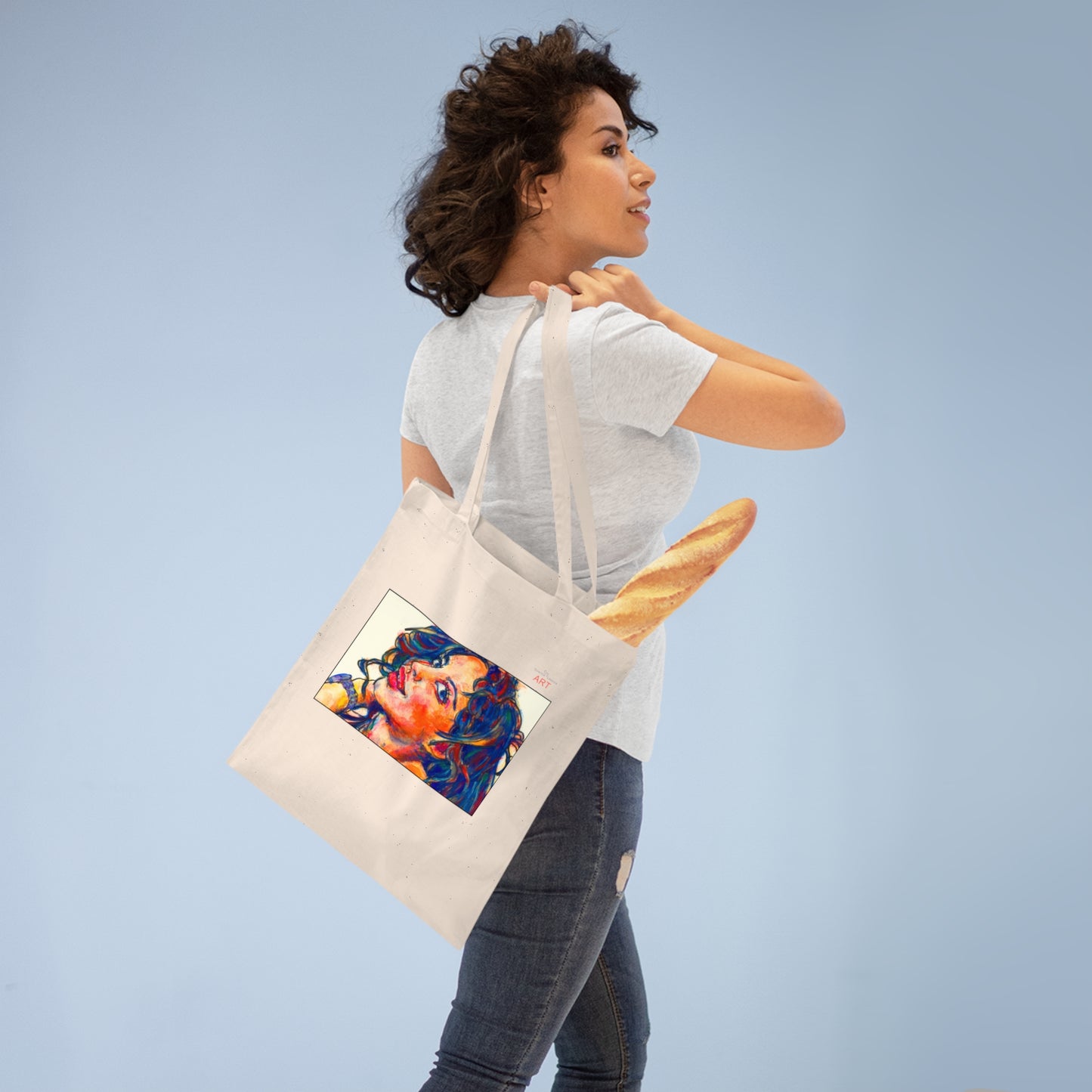 Tote Bag - Motiv: Marlen, einseitig bedruckt, H 18 cm
