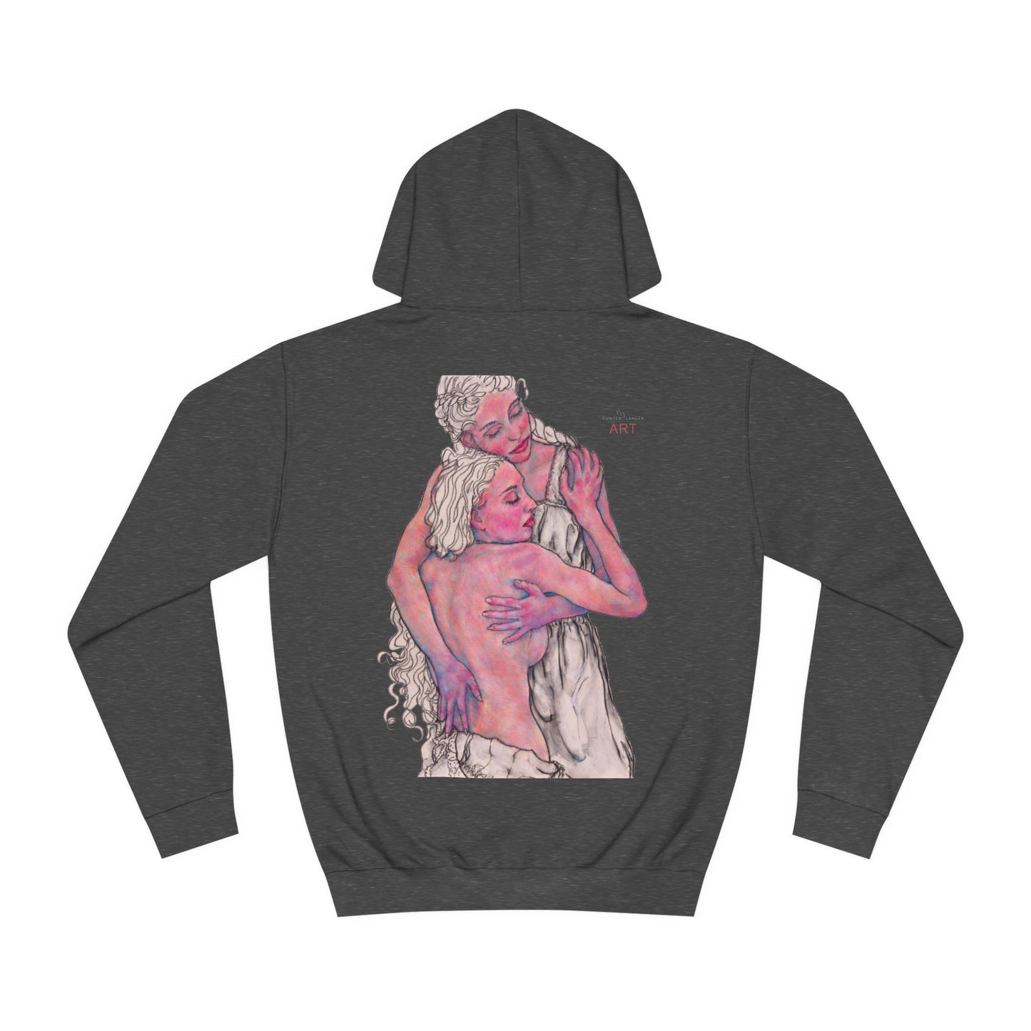 Unisex College Hoodie - Motiv: Front Zuflucht & Rückseite Zuflucht