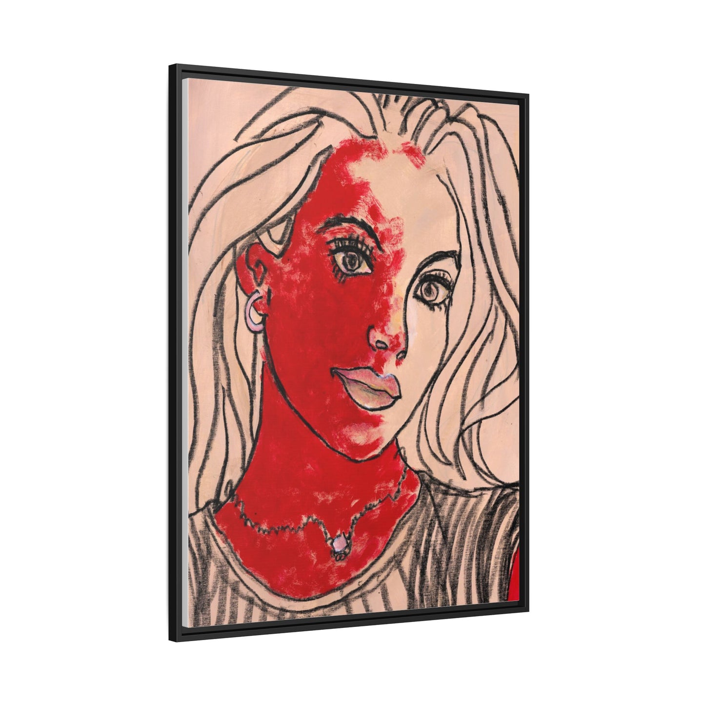 Matte Canvas, Framed (Multi-color) - Motiv: Christina, H 91,4 cm bis 152,4 cm