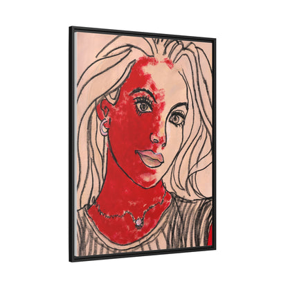 Matte Canvas, Framed (Multi-color) - Motiv: Christina, H 91,4 cm bis 152,4 cm