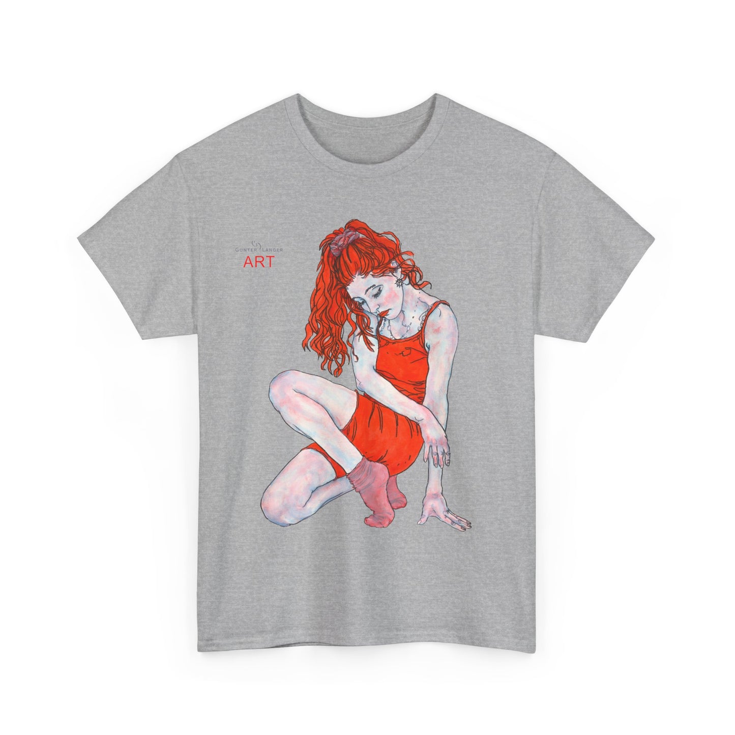 Unisex Heavy Cotton Tee - Motiv: Front Julia, H 41 cm