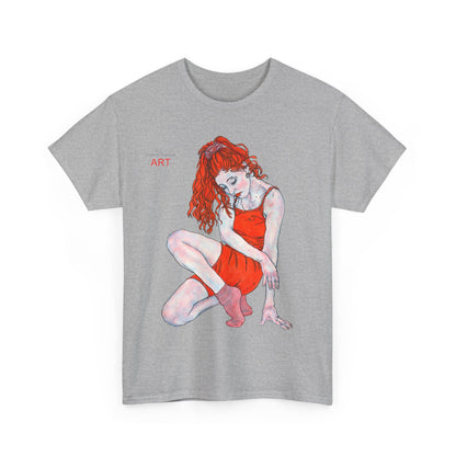 Unisex Heavy Cotton Tee - Motiv: Front Julia, H 41 cm