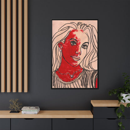 Matte Canvas, Framed (Multi-color) - Motiv: Christina, H 91,4 cm bis 152,4 cm