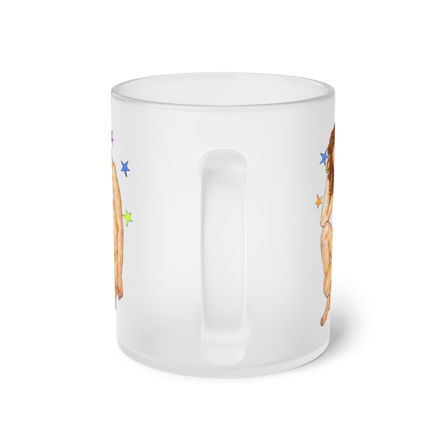 Frosted Glass Mug - Motiv: Aphrodite