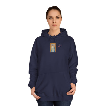 Unisex College Hoodie - Motiv: Front Marie (Ikone) & Rückseite Marie (Rahmen)