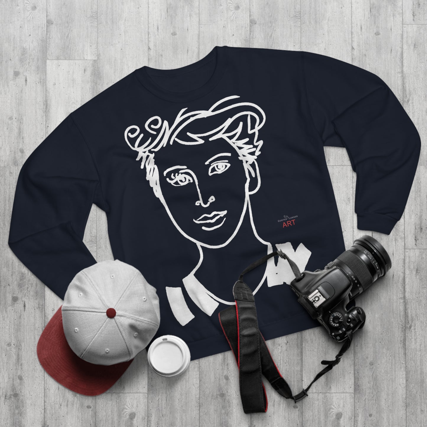 Unisex Crew Neck Sweatshirt (EU) - Motiv Lars & Lars (weiß)