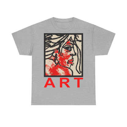 Unisex Heavy Cotton Tee  - Motiv: Front Ria, H 48,5 cm