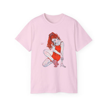 Unisex Ultra Cotton Tee - Motiv: Front Julia,  H 33,5 cm