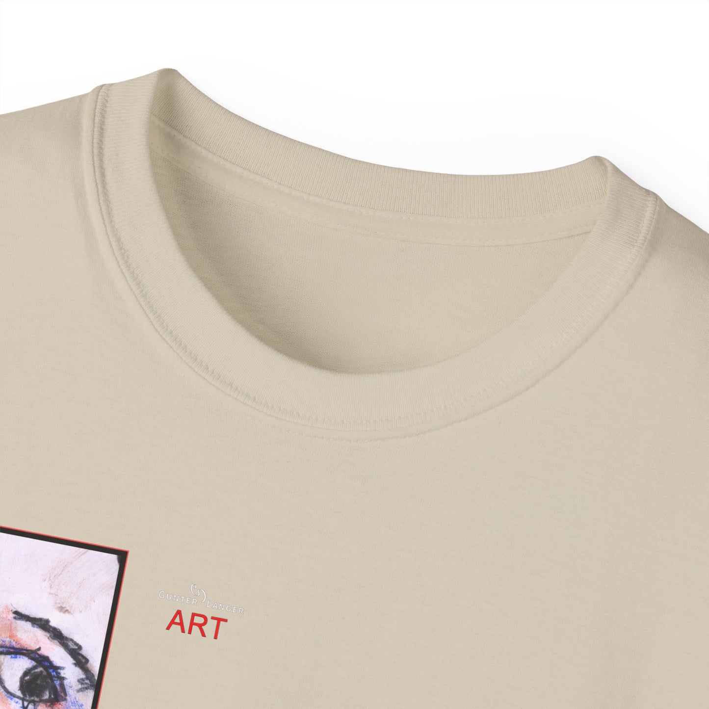 Unisex Ultra Cotton Tee - Motiv: Front Annette (Ausschnitt) & Rückseite Annette