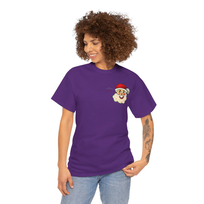 Unisex Heavy Cotton Tee - Motiv: Weihnachtsmann, H 13 cm