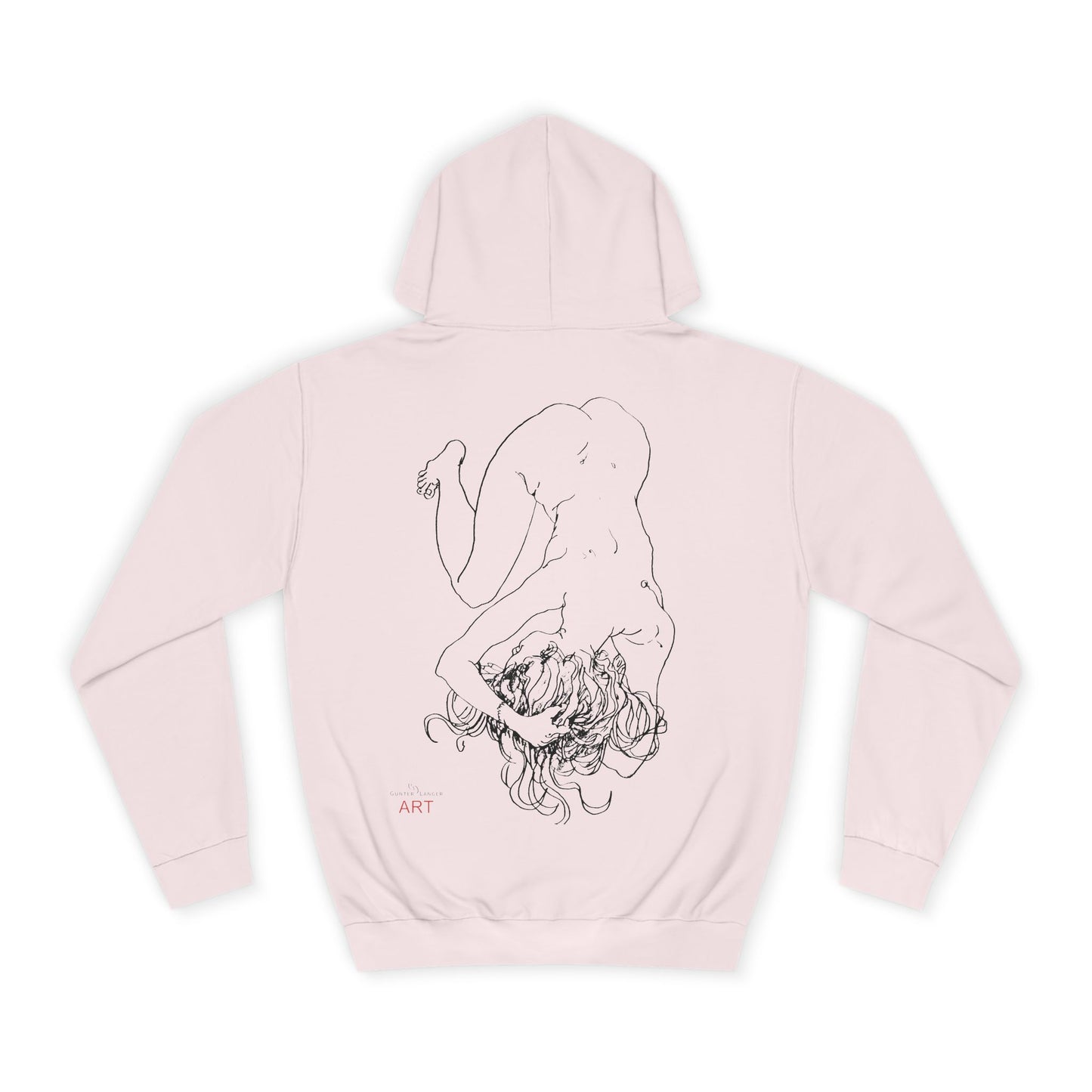 Unisex College Hoodie - Motiv: Rückseite Alisha, H 49 cm