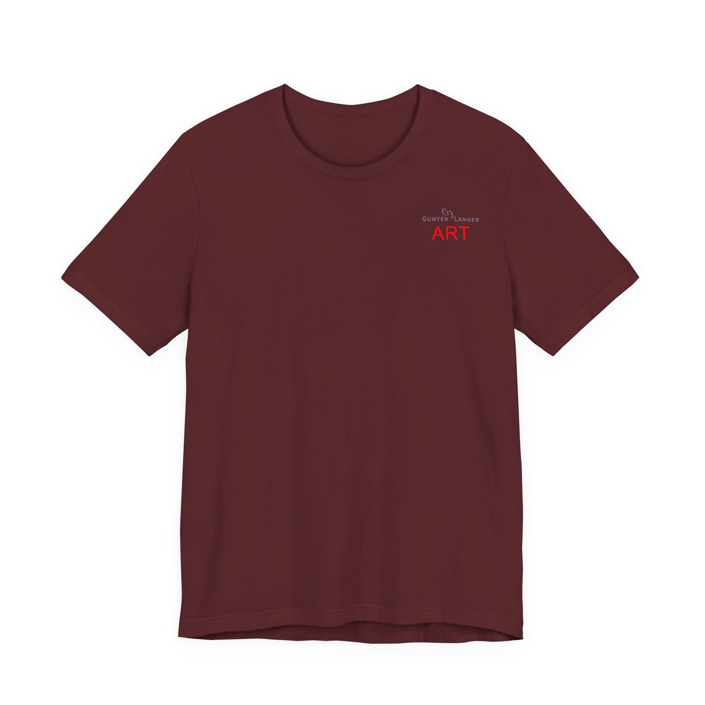 Unisex Jersey Short Sleeve Tee - Motiv: Front Logo & Rückseite Julia, H 49 cm