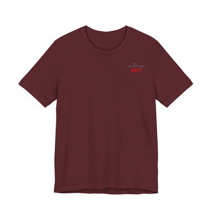Unisex Jersey Short Sleeve Tee - Motiv: Front Logo & Rückseite Julia, H 49 cm