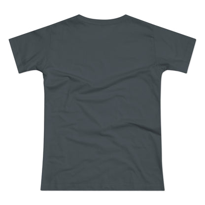 Copy of Single Jersey Women's T-shirt - dunkel - Motiv: Miau, Weiß, H 7 cm