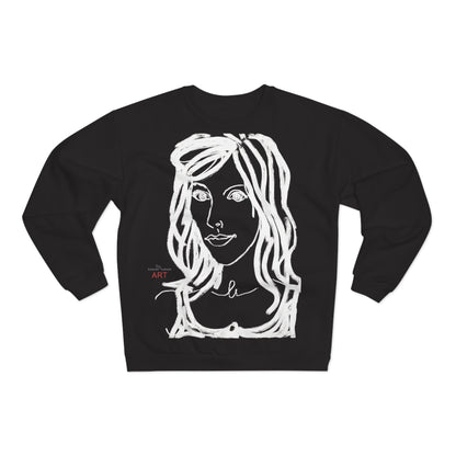 Unisex Crew Neck Sweatshirt (EU) - Motiv: Front Esther &  Rückseite Esther (weiß)