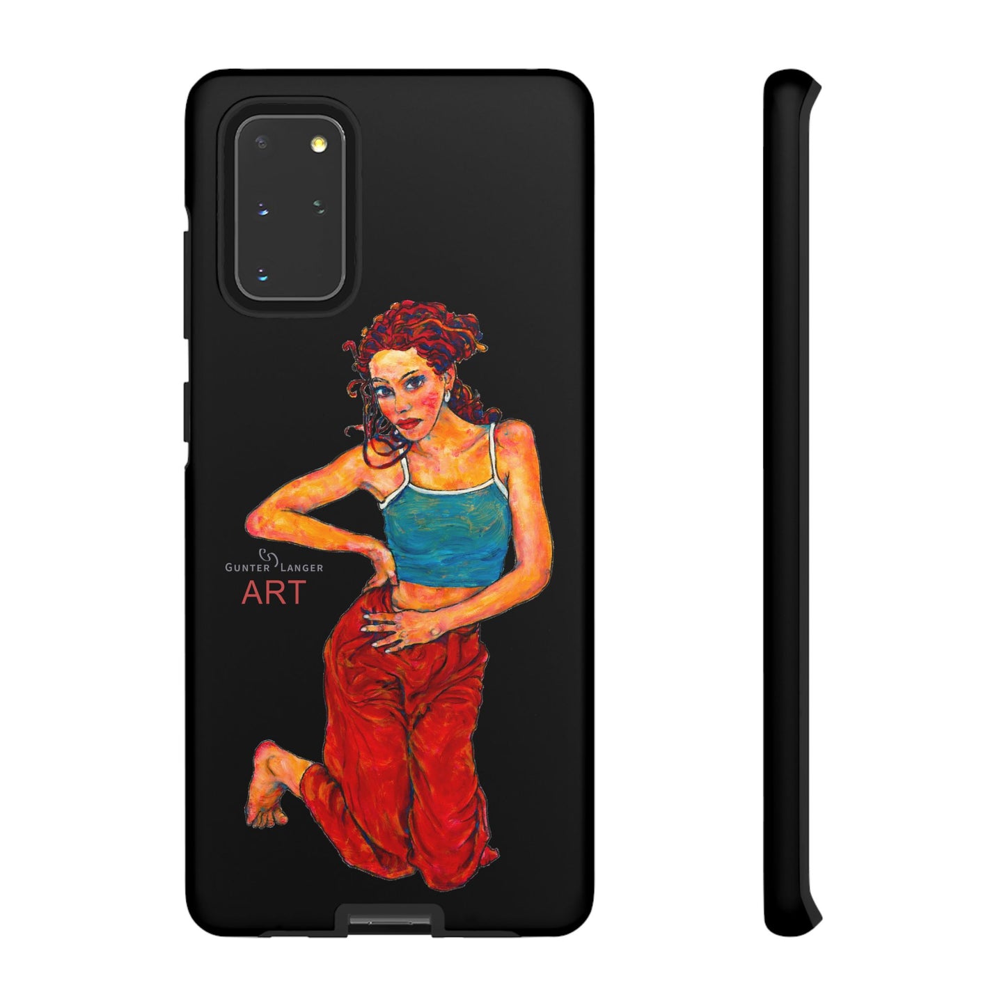 Tough Cases - Google Pixel - Samsung Galaxy - Motiv: Lea, Schwarz