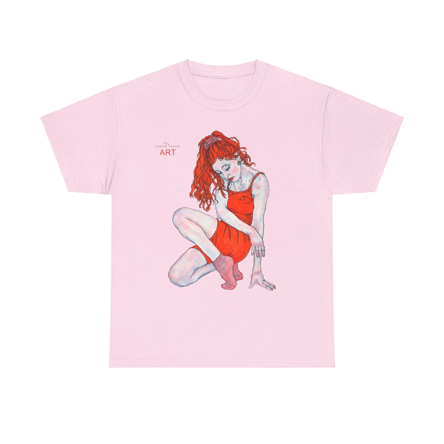 Unisex Heavy Cotton Tee - Motiv: Front Julia, H 41 cm