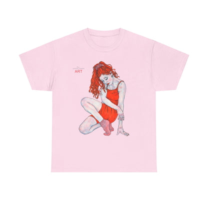 Unisex Heavy Cotton Tee - Motiv: Front Julia, H 41 cm