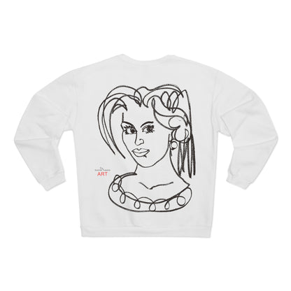 Copy of Unisex Crew Neck Sweatshirt (EU) - Motiv: Front Magda und Rückseite Magda, H 59 cm