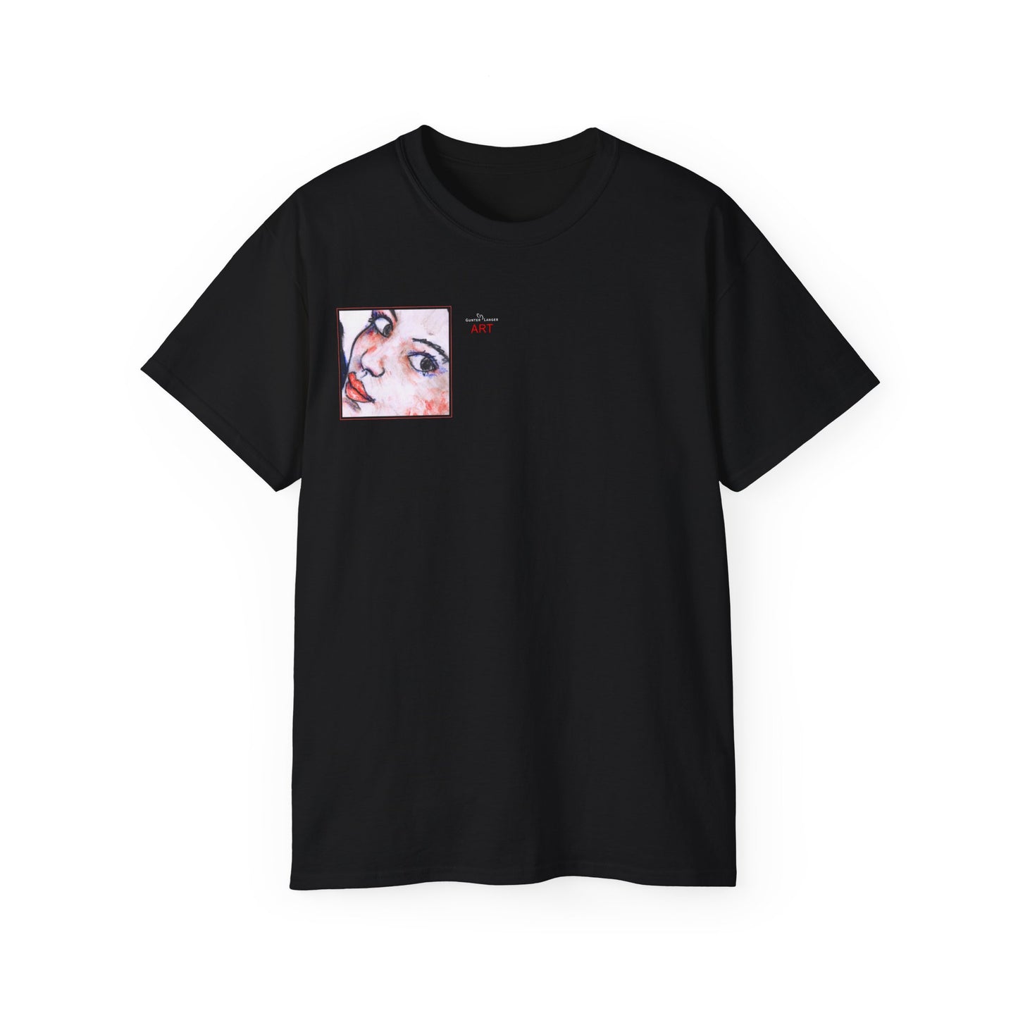 Unisex Ultra Cotton Tee - Motiv: Front Annette (Ausschnitt) & Rückseite Annette