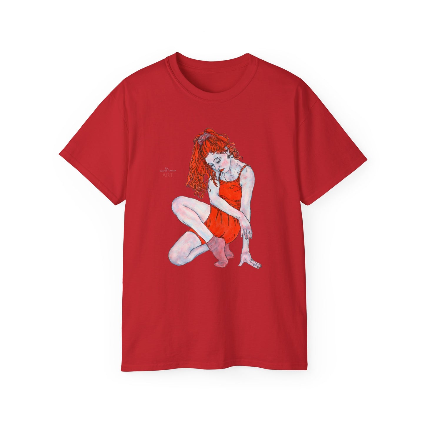 Unisex Ultra Cotton Tee - Motiv: Front Julia,  H 33,5 cm