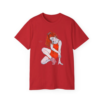 Unisex Ultra Cotton Tee - Motiv: Front Julia,  H 33,5 cm