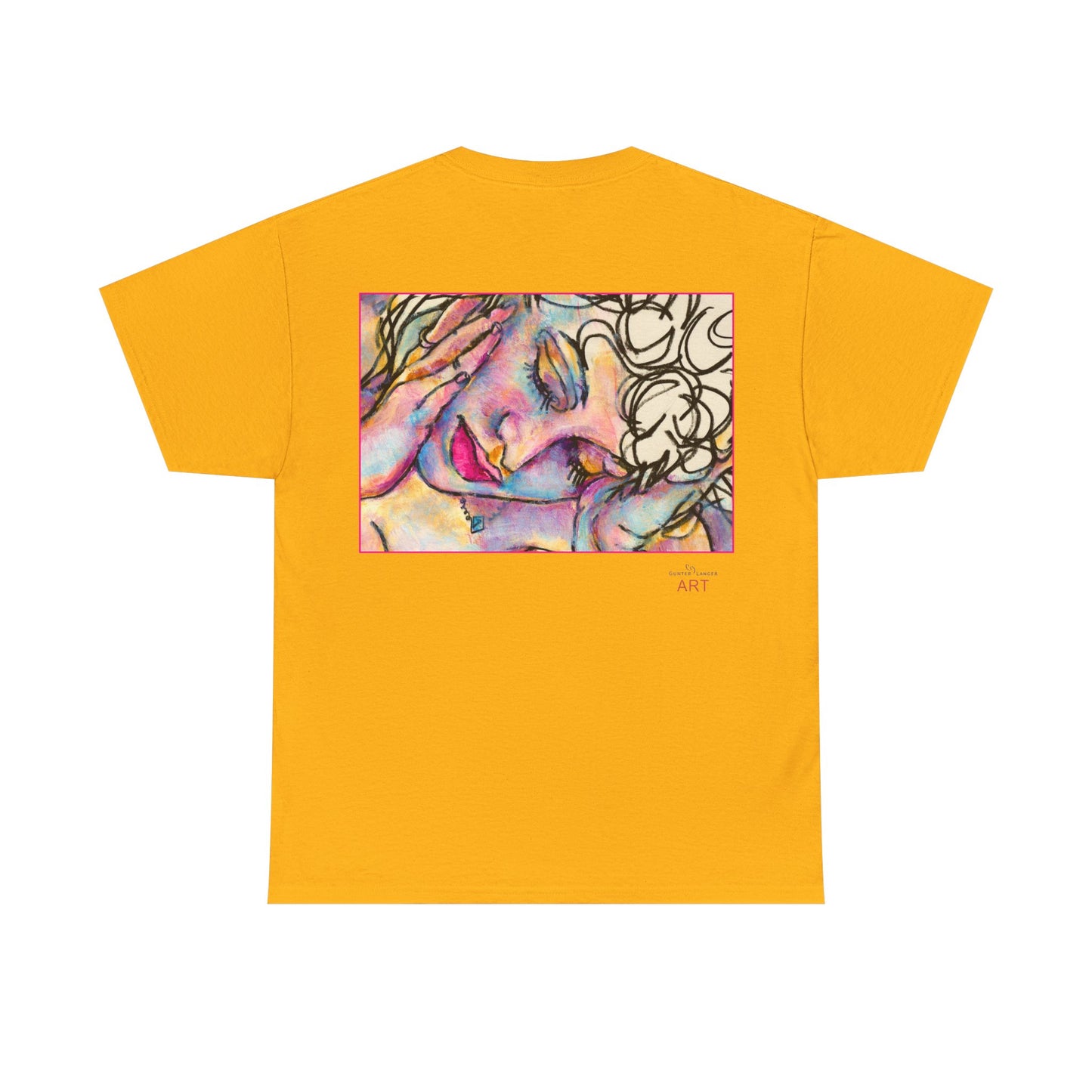 Unisex Heavy Cotton Tee - Motiv:  Motiv: Front Mara, H 9 cm & Rückseite Mara, H 27 cm