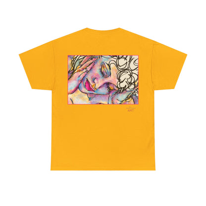 Unisex Heavy Cotton Tee - Motiv:  Motiv: Front Mara, H 9 cm & Rückseite Mara, H 27 cm