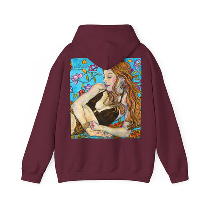 Unisex Heavy Blend™ Hooded Sweatshirt - Motiv: Front Ida, (Ausschnitt H 8,5 cm) & Rückseite Ida, H 42,5 cm