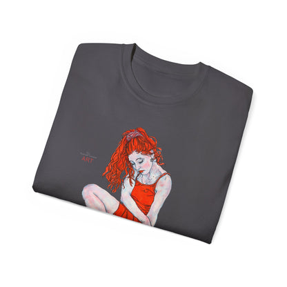 Unisex Ultra Cotton Tee - Motiv: Front Julia,  H 33,5 cm