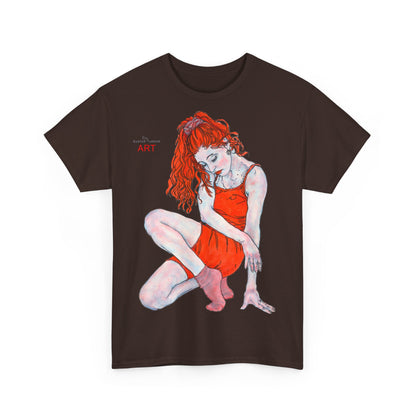 Unisex Heavy Cotton Tee - Motiv: Front Julia,  H 47 cm