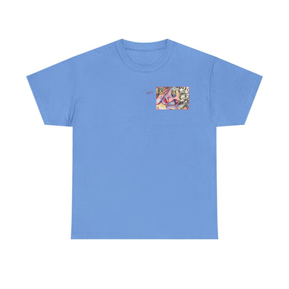 Unisex Heavy Cotton Tee - Motiv:  Motiv: Front Mara, H 9 cm & Rückseite Mara, H 27 cm
