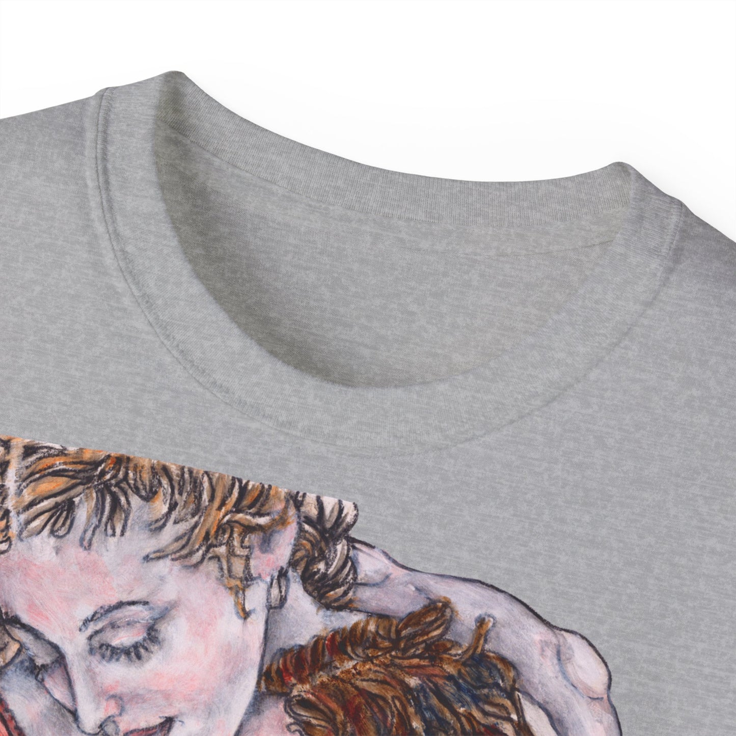 Unisex Ultra Cotton Tee - Mutter und Tochter, Front Bei dir, H 49 cm