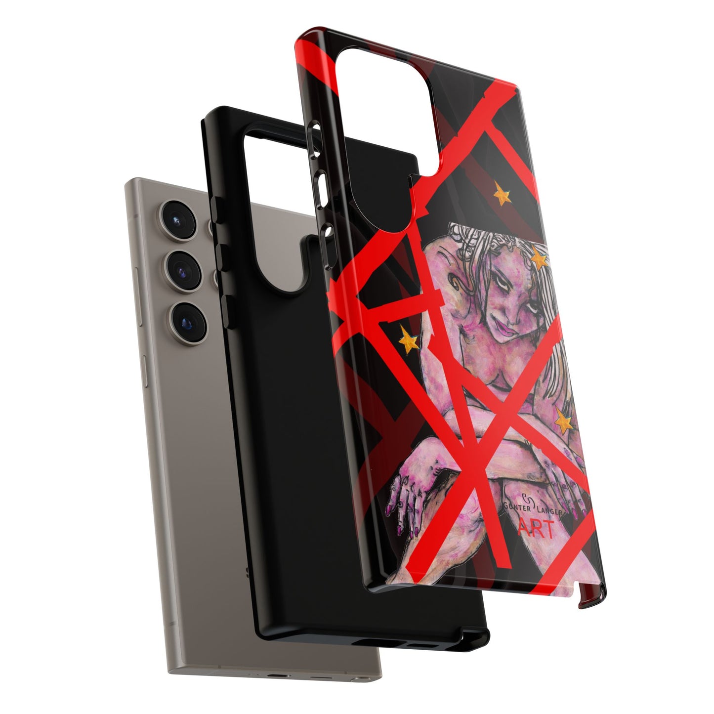 Tough Cases - Google Pixel - Samsung Galaxy - Motiv: Stella, Mikado