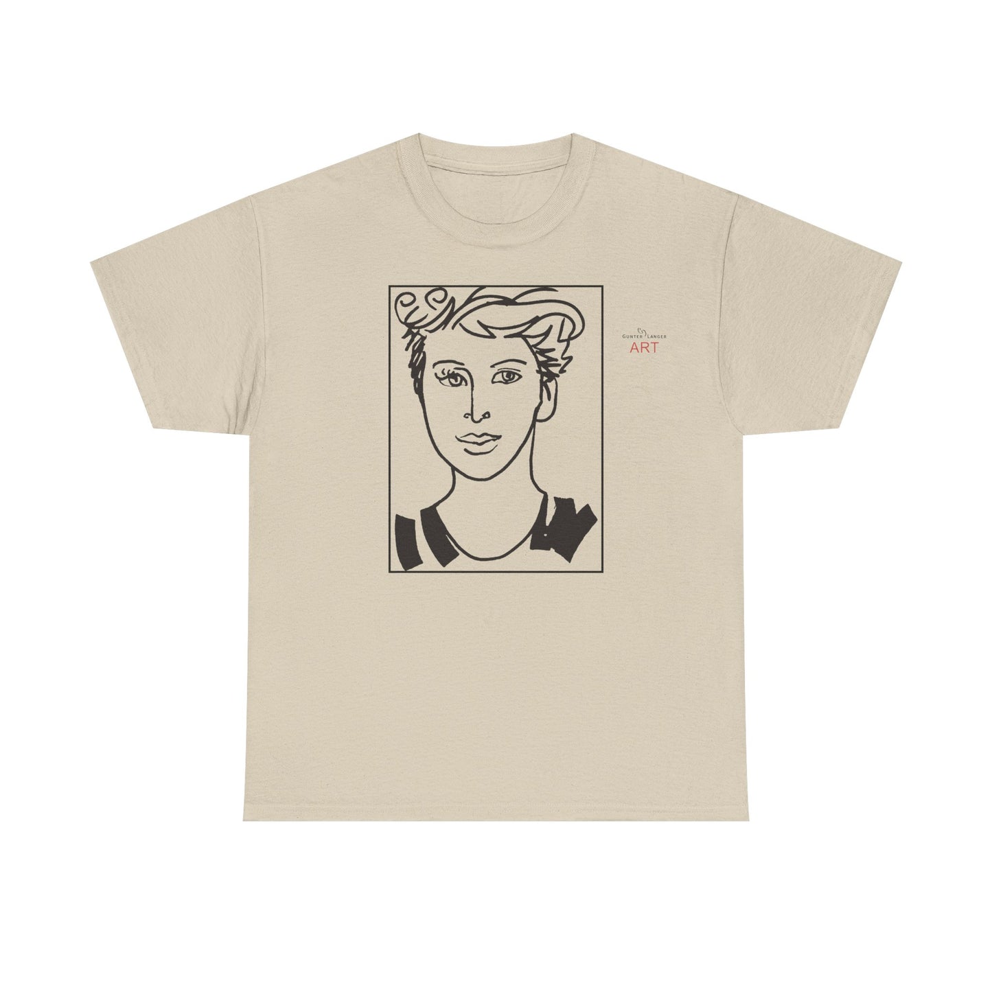 Unisex Heavy Cotton Tee  - Motiv: Front Lars, Kasten, H 33 cm