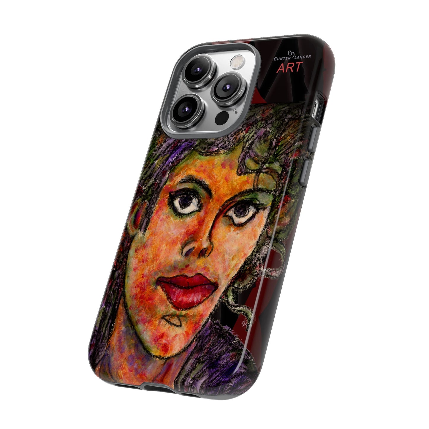 Tough Cases - iPhone - Motiv: MJ, Schwarz